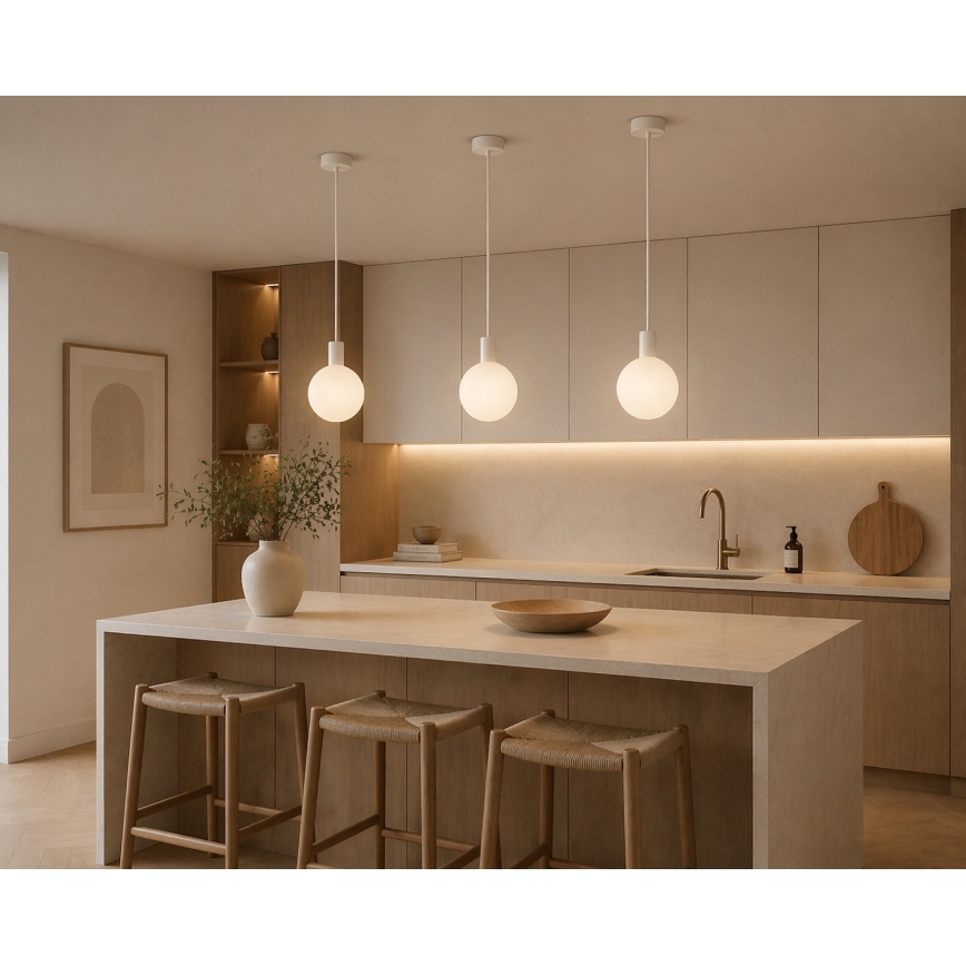 Argon 9004 - Vonkajšie závesné svietidlo ORE na lanku 1xG9/6W/230V IP44 biele