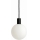 Argon 9005 - Vonkajší luster na lanku ORE 1xG9/6W/230V čierna
