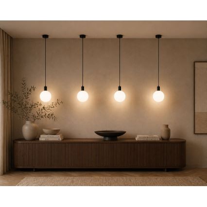 Argon 9005 - Vonkajší luster na lanku ORE 1xG9/6W/230V čierna