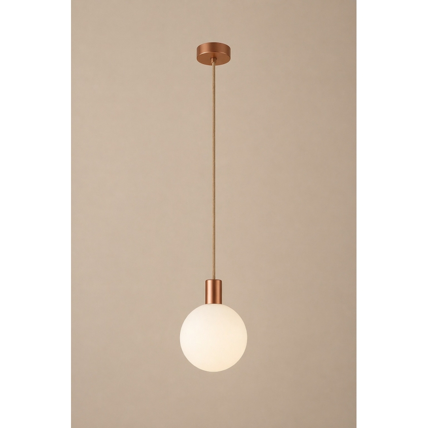 Argon 9006 - Vonkajší luster na lanku ORE 1xG9/6W/230V medený