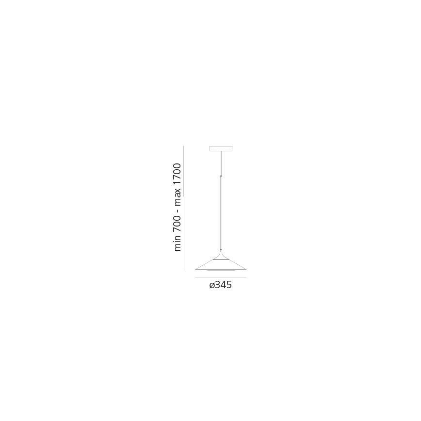 Artemide 0352030A - LED Stmievateľný luster na lanku ORSA LED/20W/230V 3000K pr. 24,5 cm