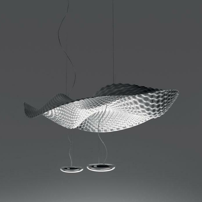 Artemide 1513010A - Luster na lanku COSMIC ANGEL 2xR7s/11W/230V lesklý chróm