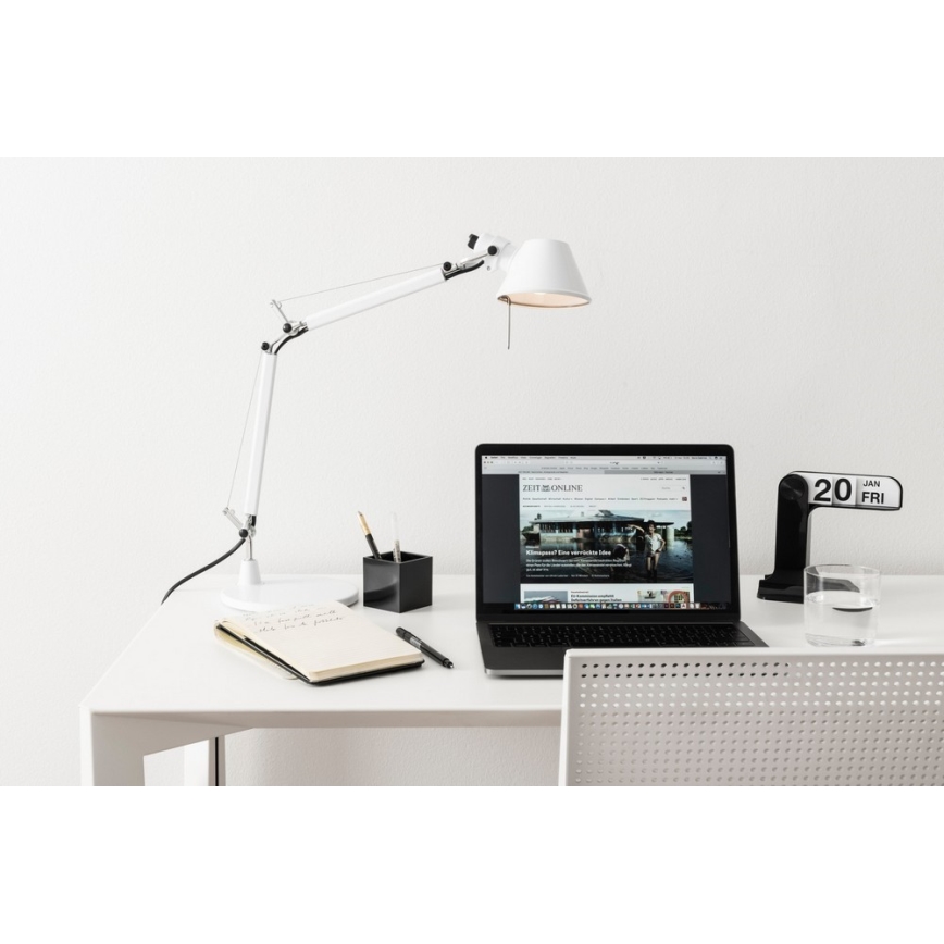 Artemide - Stolná lampa TOLOMEO MICRO 1xE14/46W/230V biela