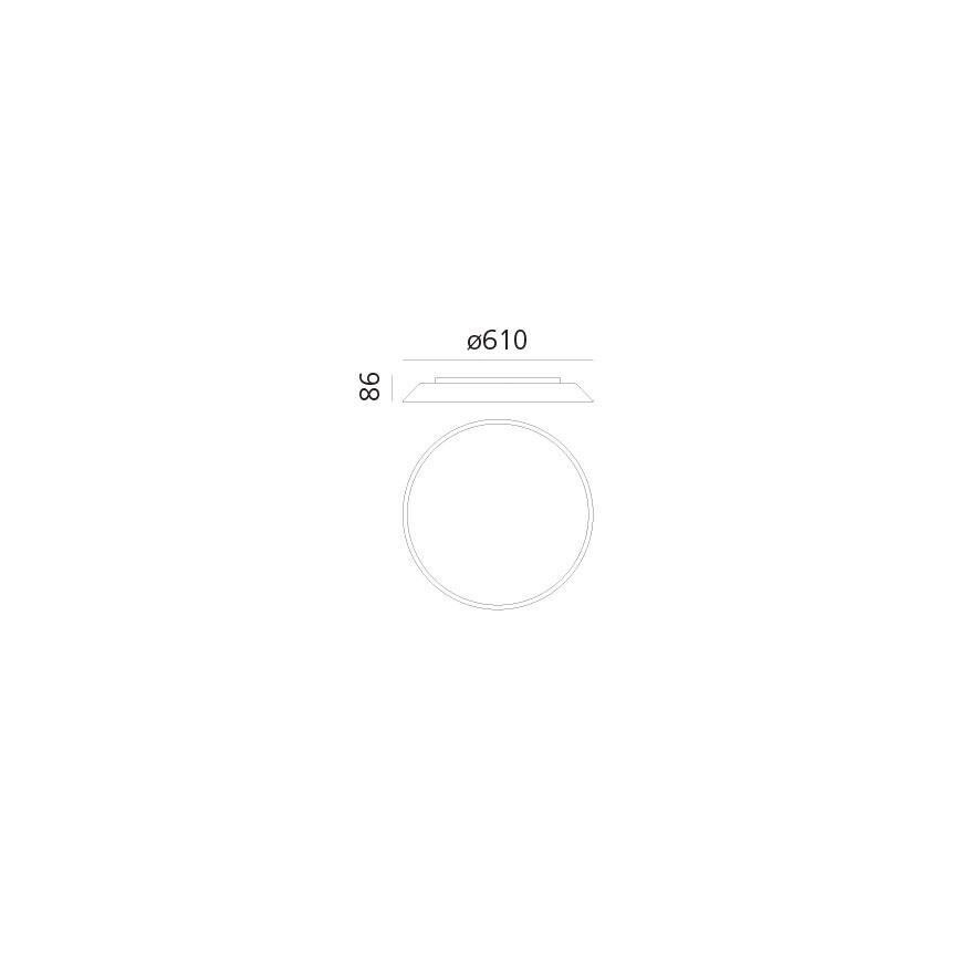 Artemide AR 0241320A - LED Stropné svietidlo FEBE 4xLED/30W/230V