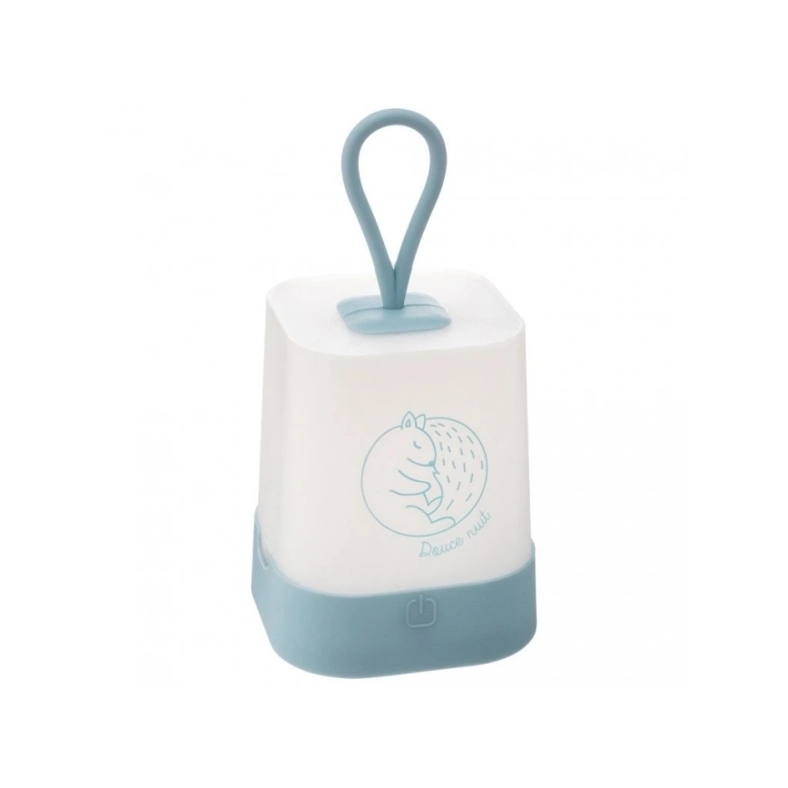 Atmosphera - LED dotykové detské dobíjateľné nočné svetlo RABBIT, LED/3,7 V 1200 mAh, modré