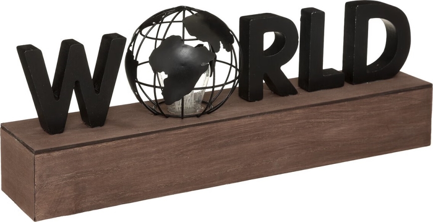 Atmosphera - LED Dekorácia WORLD LED/2xAAA