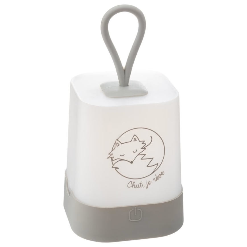 Atmosphera - LED dotykové dobíjacie nočné svetlo pre deti RABBIT LED/3,7V 1200 mAh sivé