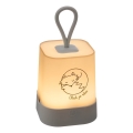 Atmosphera - LED dotykové dobíjacie nočné svetlo pre deti RABBIT LED/3,7V 1200 mAh sivé