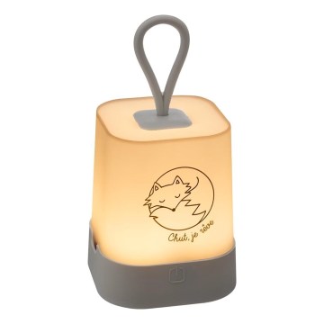 Atmosphera - LED dotykové dobíjacie nočné svetlo pre deti RABBIT LED/3,7V 1200 mAh sivé