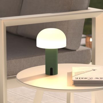 Atmosphera - LED Nabíjacia vonkajšia dotyková stolná lampa JANY LED/3,7V 22 cm 2200 mAh IP44 zelená