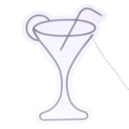Atmosphera - LED neónová nástenná dekorácia COCTAIL LED/5V
