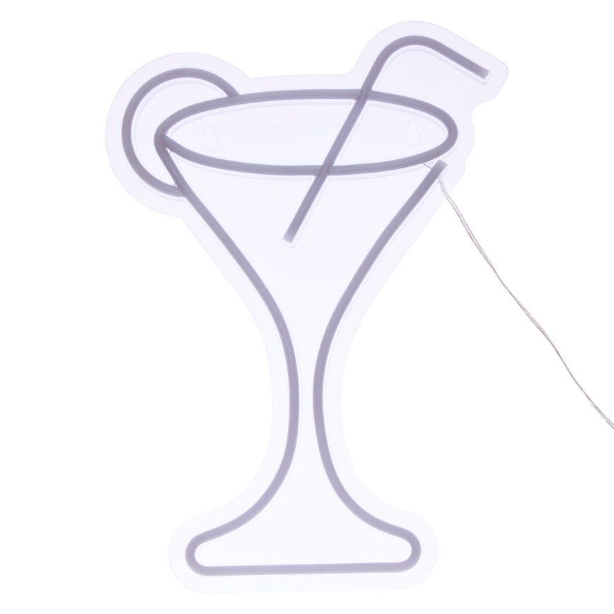 Atmosphera - LED neónová nástenná dekorácia COCTAIL LED/5V