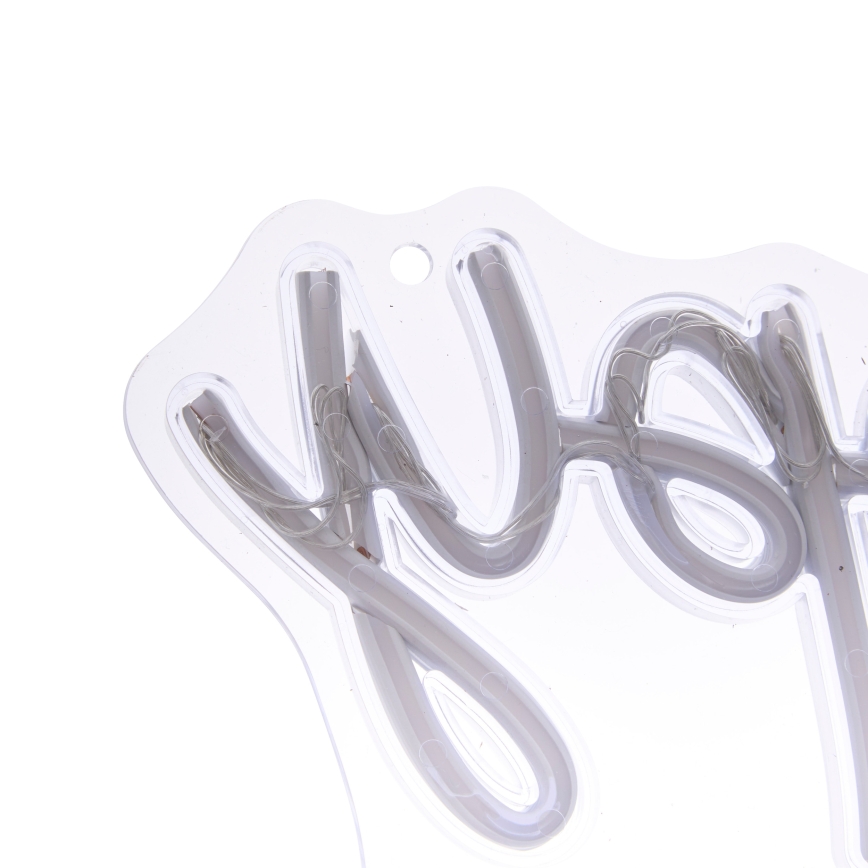 Atmosphera - LED neónová nástenná dekorácia HAPPY BIRTHDAY LED/5V