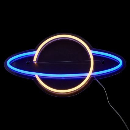 Atmosphera - LED neónová nástenná dekorácia PLANET LED/5V
