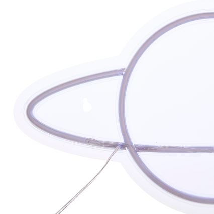 Atmosphera - LED neónová nástenná dekorácia PLANET LED/5V