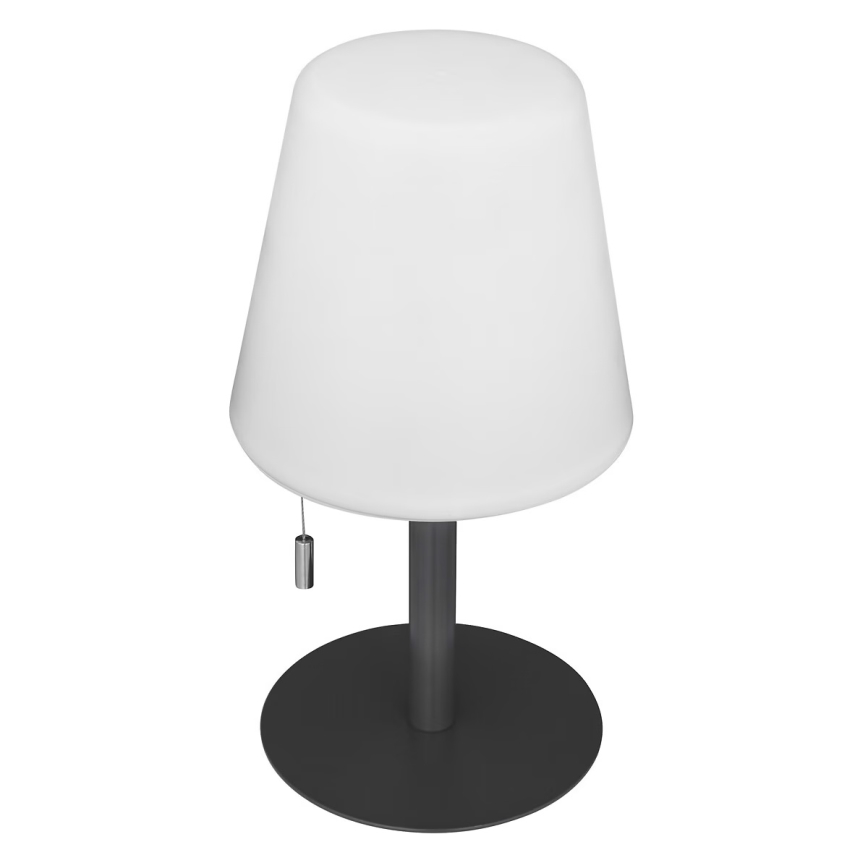 Atmosphera - LED RGBW Nabíjacia vonkajšia stolná lampa ZACK LED/3,7V 1200 mAh IP44 čierna