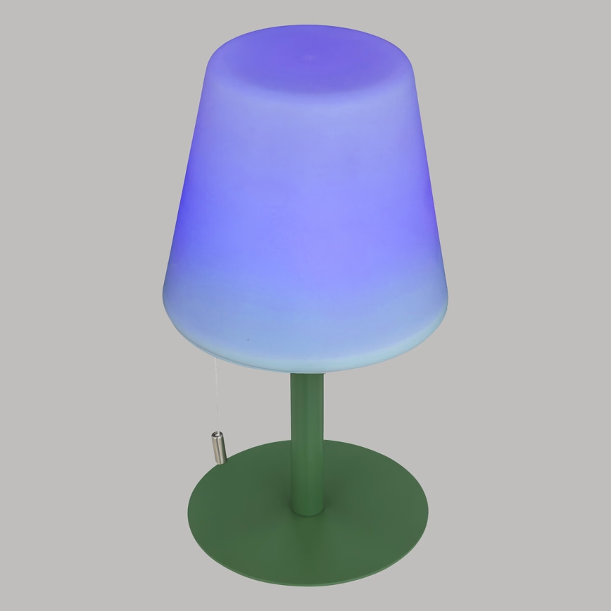 Atmosphera - LED RGBW Nabíjacia vonkajšia stolná lampa ZACK LED/3,7V 1200 mAh IP44 zelená