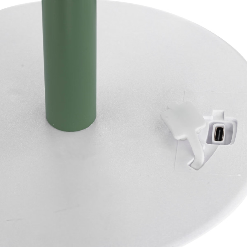 Atmosphera - LED RGBW Nabíjacia vonkajšia stolná lampa ZACK LED/3,7V 1200 mAh IP44 zelená