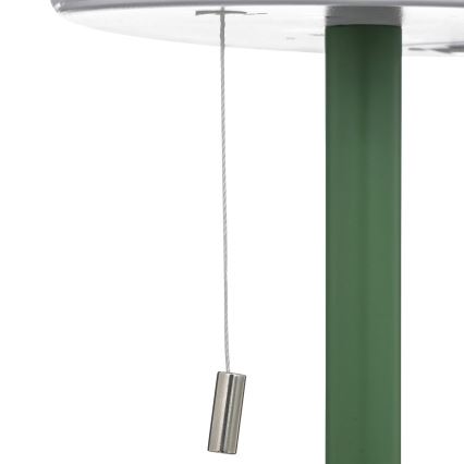 Atmosphera - LED RGBW Nabíjacia vonkajšia stolná lampa ZACK LED/3,7V 1200 mAh IP44 zelená