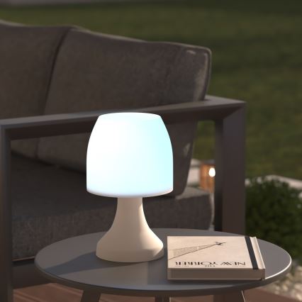 Atmosphera - LED RGB Vonkajšia stolná lampa DOKK LED/3xAAA 27,5 cm IP44