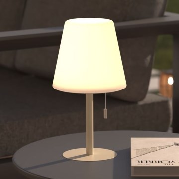 Atmosphera - LED RGBW Nabíjacia vonkajšia stolná lampa ZACK LED/3,7V 1200 mAh IP44 béžová