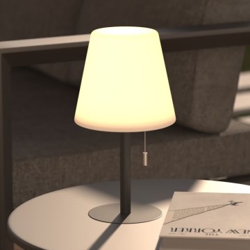 Atmosphera - LED RGBW Nabíjacia vonkajšia stolná lampa ZACK LED/3,7V 1200 mAh IP44 čierna