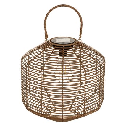 Atmosphera - LED Solárna lampa CUBA LED/1,2V IP44 ratan