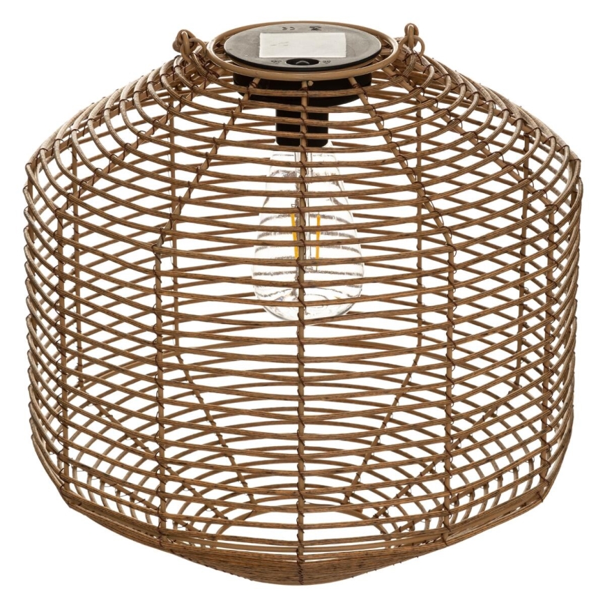 Atmosphera - LED Solárna lampa CUBA LED/1,2V IP44 ratan