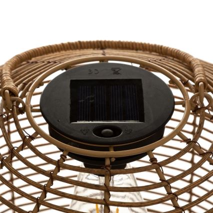 Atmosphera - LED Solárna lampa CUBA LED/1,2V IP44 ratan