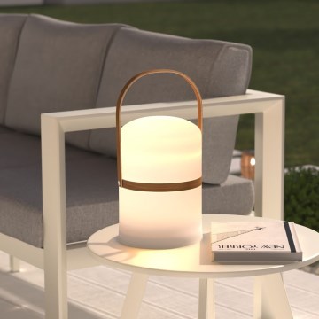 Atmosphera - LED Stmievateľná nabíjacia vonkajšia stolná lampa KIARA LED/3,7V 36 cm 4000 mAh IP44