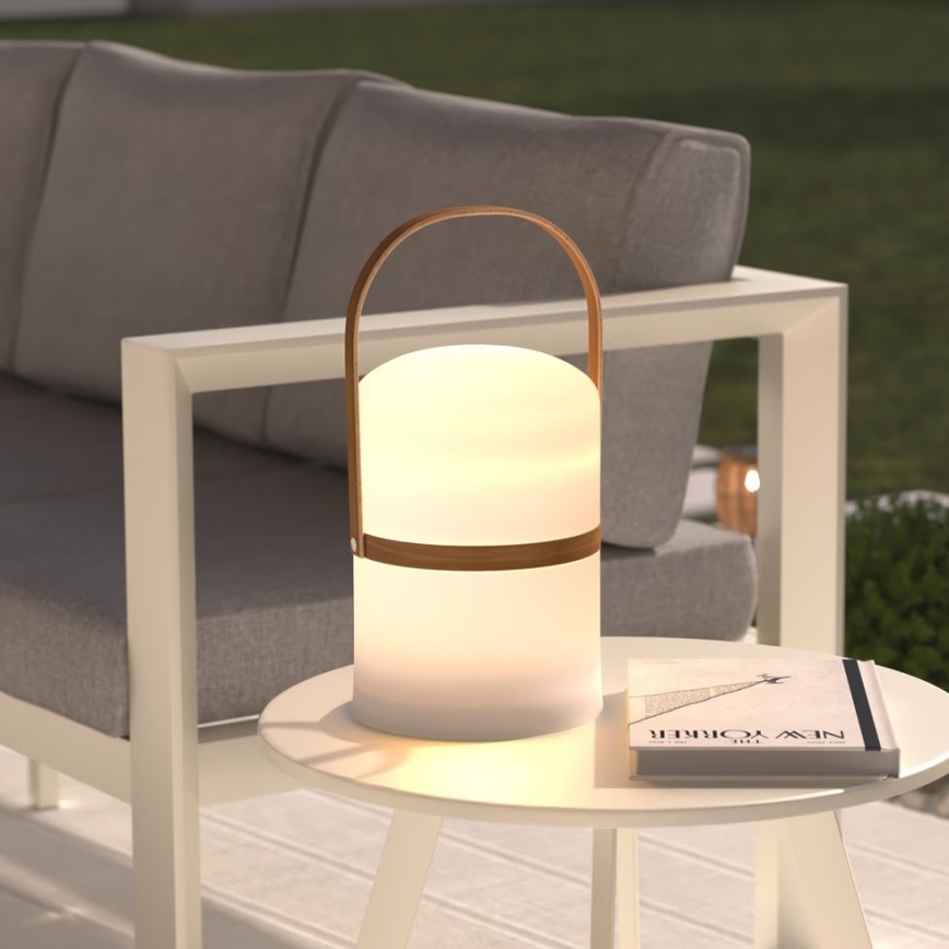 Atmosphera - LED Stmievateľná nabíjacia vonkajšia stolná lampa KIARA LED/3,7V 36 cm 4000 mAh IP44