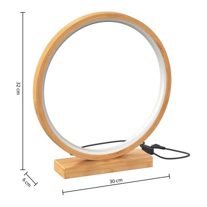 Atmosphera - LED Stolná lampa STELA LED/2,7W/230V bambus
