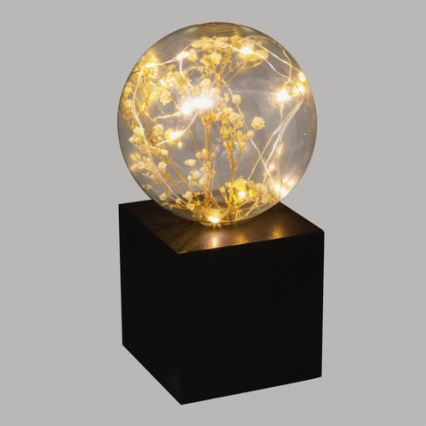 Atmosphera - LED stolová lampa MICRO LED/2xAAA antracitová