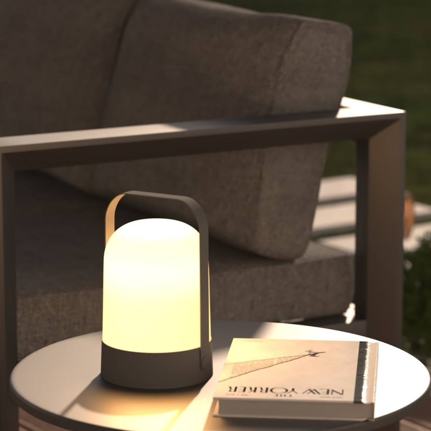 Atmosphera - LED Vonkajšia prenosná stolná lampa JERTA LED/2xAA IP44