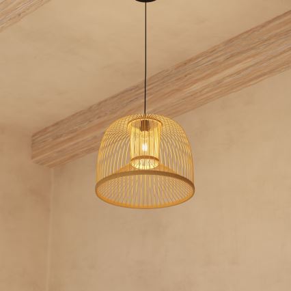 Atmosphera - Luster na lanku AMY 1xE27/40W/230V bambus