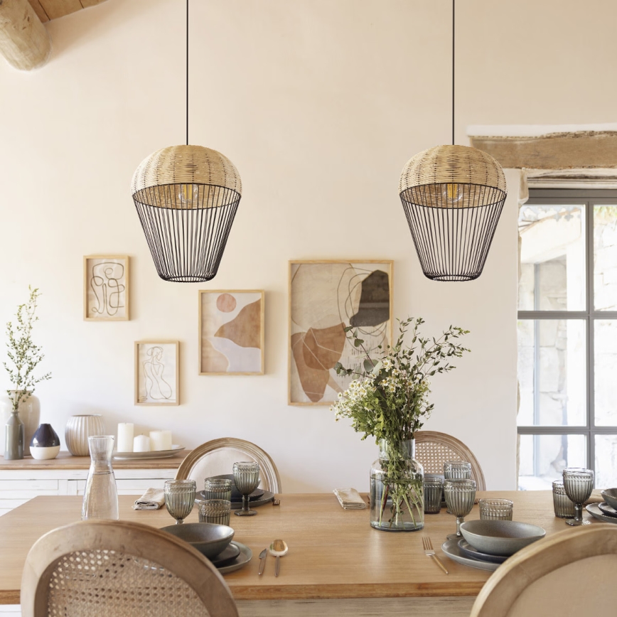 Atmosphera - Luster na lanku ANEA 1xE27/40W/230V ratan