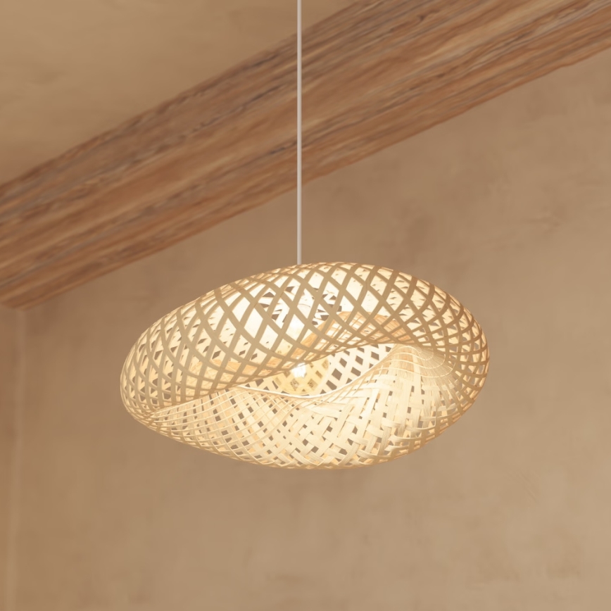Atmosphera - Luster na lanku BEDDY 1xE27/40W/230V bambus