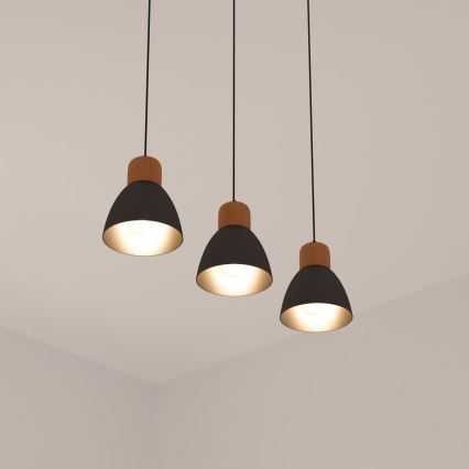 Atmosphera - Luster na lanku DESY 1xE27/40W/230V borovica