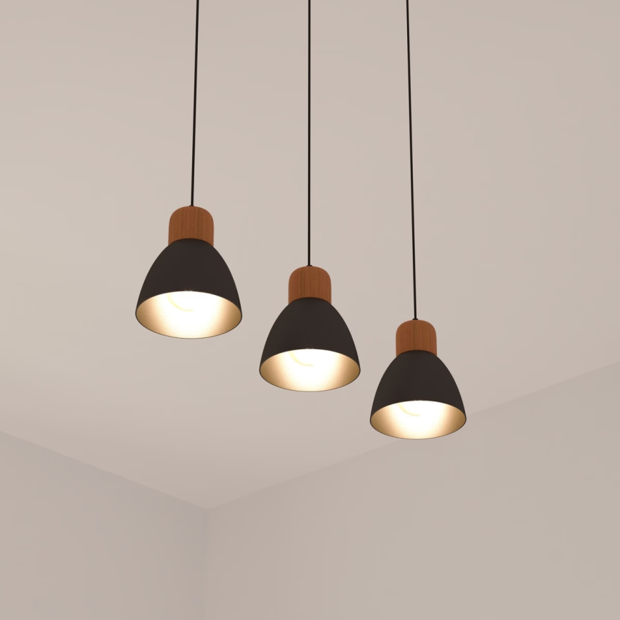 Atmosphera - Luster na lanku DESY 1xE27/40W/230V borovica