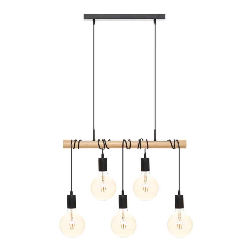 Atmosphera - Luster na lanku JAKE 5xE27/40W/230V borovica