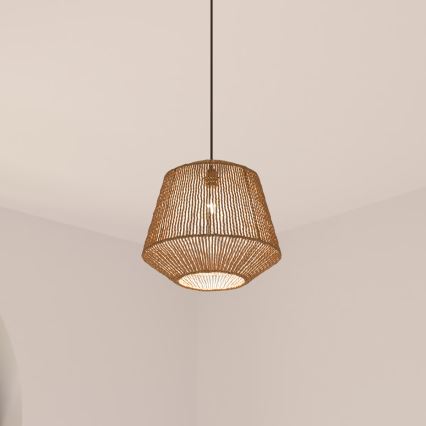 Atmosphera - Luster na lanku JILY 1xE27/40W/230V juta béžová