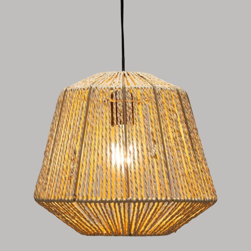Atmosphera - Luster na lanku JILY 1xE27/40W/230V juta béžová