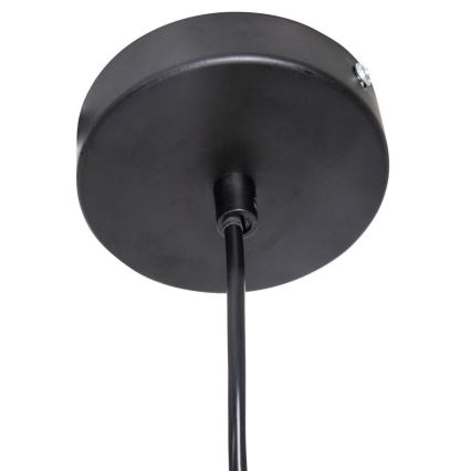 Atmosphera - Luster na lanku JILY 1xE27/40W/230V juta čierna
