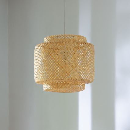 Atmosphera - Luster na lanku LIBY 1xE27/40W/230V bambus