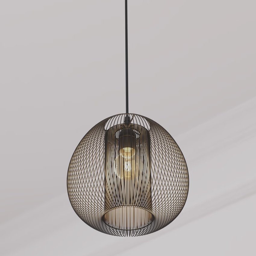 Atmosphera - Luster na lanku NODA 1xE27/40W/230V čierna