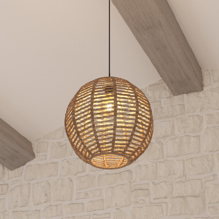 Atmosphera - Luster na lanku RANA 1xE27/40W/230V ratan