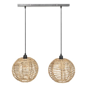 Atmosphera - Luster na lanku RANA 2xE27/40W/230V ratan
