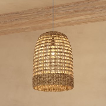 Atmosphera - Luster na lanku SAND 1xE27/40W/230V ratan/vodný hyacint
