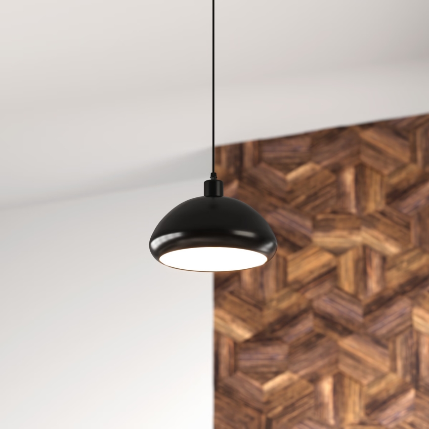 Atmosphera - Luster na lanku SAVIO 1xE27/40W/230V čierna