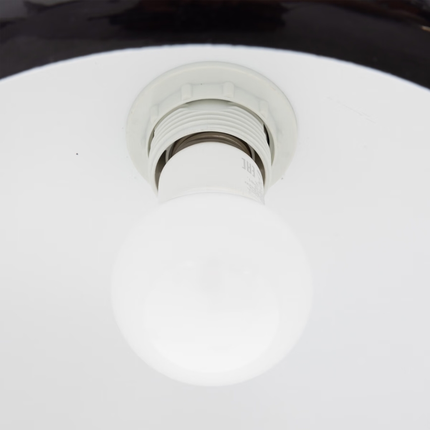 Atmosphera - Luster na lanku SAVIO 1xE27/40W/230V čierna